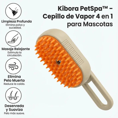 Kibora PetSpa™ Cepillo de Vapor Para Mascotas.